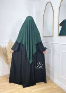 Wafa Khimar Pine Green